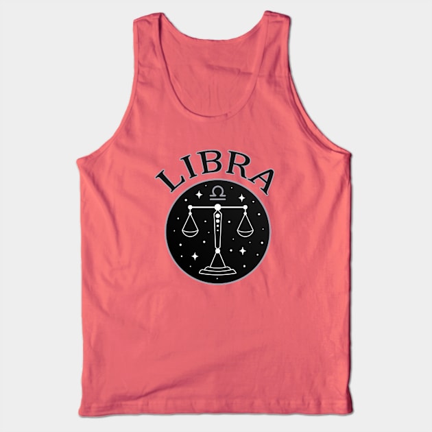 Libra Star Sign Zodiac Horoscope Cheeky Witch® Tank Top by Cheeky Witch